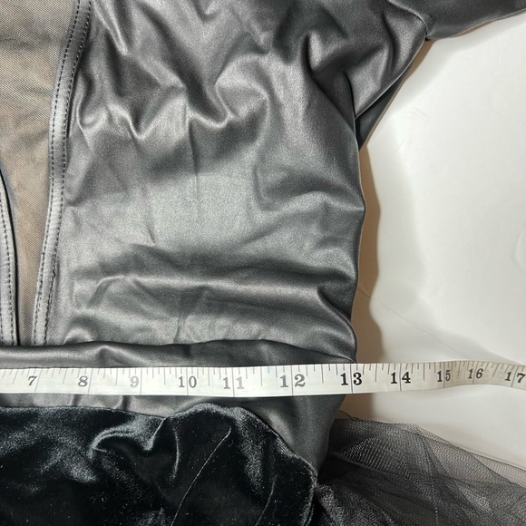 Weissman Elite Back Bustle Pleather Dance Leotard Tutu Costume Size Adult Small - Picture 6 of 12